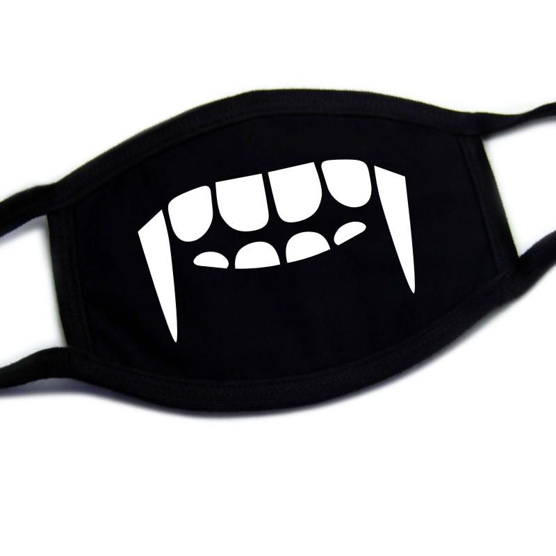European-American Cute & Funny Halloween Printed Cotton Face Mask for Adults, Dustproof.