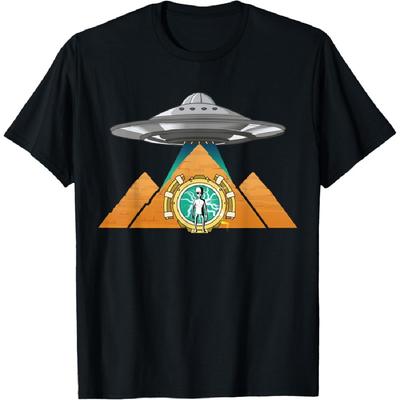 Egyptian Pyramid Alien Anthropologist Conspiracy Theory T-Shirt