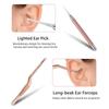 Ear Cleaning Kit With Led Light Ear Wax Removal Kit For Kids And Adults Earwax Spoon Digger & Tweezers Ear Cleaning Tool Set