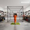 Golf Batting Cage, 3050 X 3050 X 3050mm Golf Cage, Driving Hitting Cages with 3-Ply Knotless Polyester, Golfs Target & 9-Hole Baseball Target, Golfs