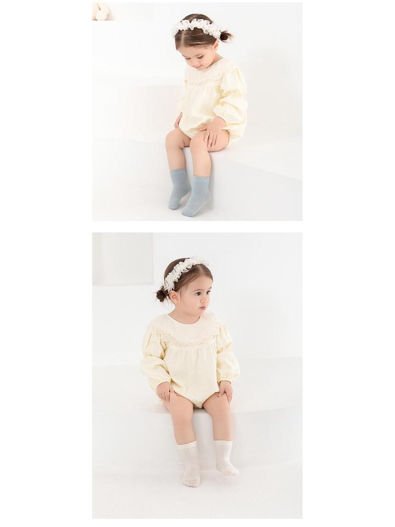 Pure Cotton Newborn Baby Socks - Seamless, Loose Cuff for Boys & Girls