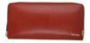 Paul Smith Brown Leather Long Wallet with Tab Men's Zip-Around Multi-Stripe