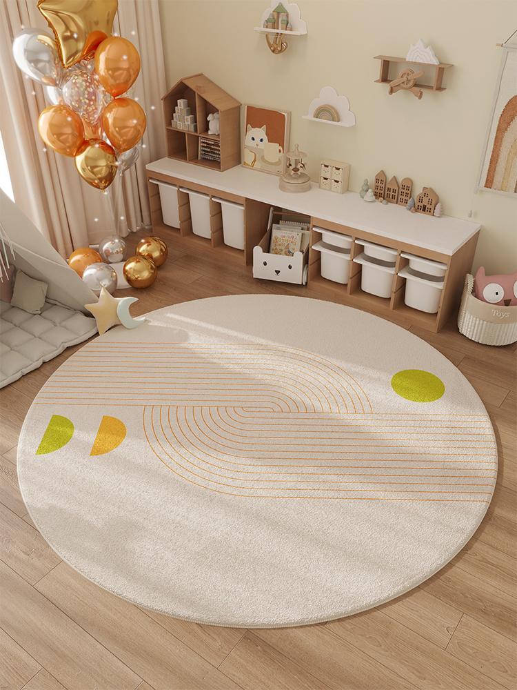 Household Winter New Children's Room Carpet Bedroom Bedside Rug Waterproof Swivel Chair Floor Cushion Home Decor