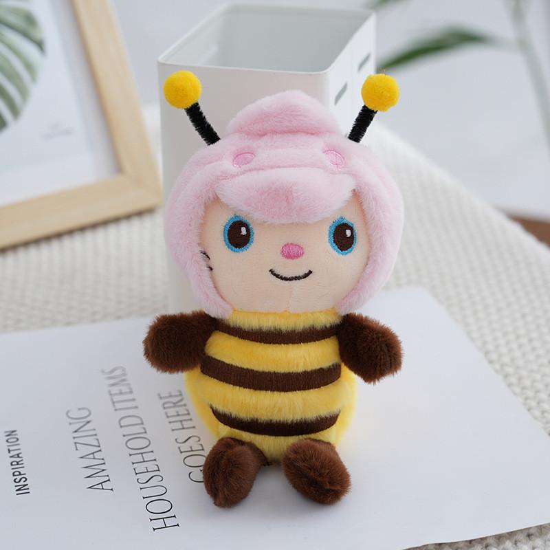 Adorable Dinosaur Plush Keychain Cute Cartoon Stuffed Animal Bag Charm Fluffy Soft Toy