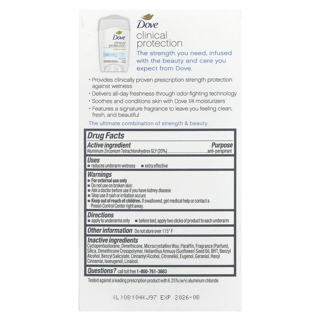 Klinischer Schutz, Rezeptstärke, Schweißkontroll-Deodorant, Original Clean, 1,7 oz (48 G)