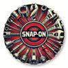 pc x D Flat Vintage Snapon Tools Metal Sign  Aluminum Round Poster Industrial Bold Imagery for Bar Mechanic Shop
