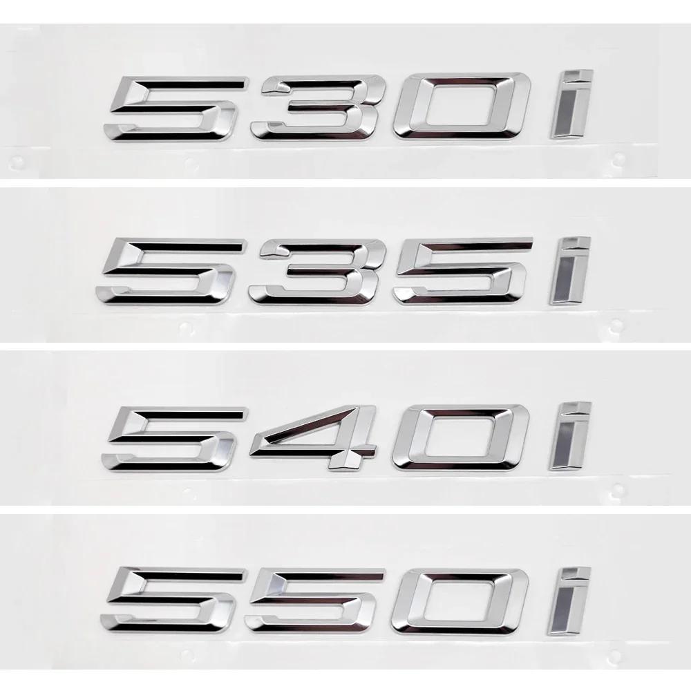 For BMW G30 G60 G68 F10 F18 F11 F07 E60 E61 E39 DIY Sticker Rear Trunk Badge Plastic Decal 5 Series 530i 535i 540i 550i Ue2