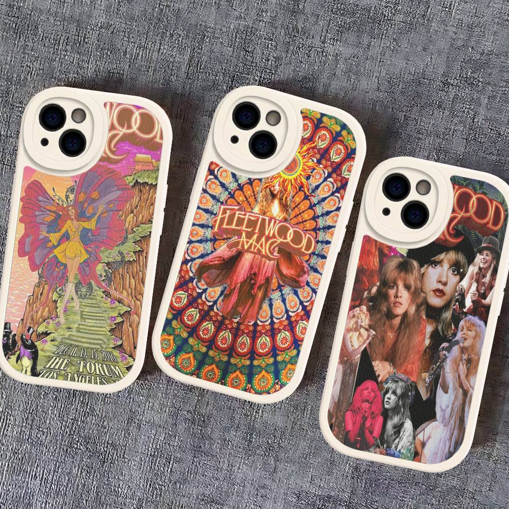 Klassische Rockband F-Fleetwood M-Mac Handyhülle Hartleder Für IPhone 14 13 16 Mini 15 14 11 12 Pro Max Plus Fundas
