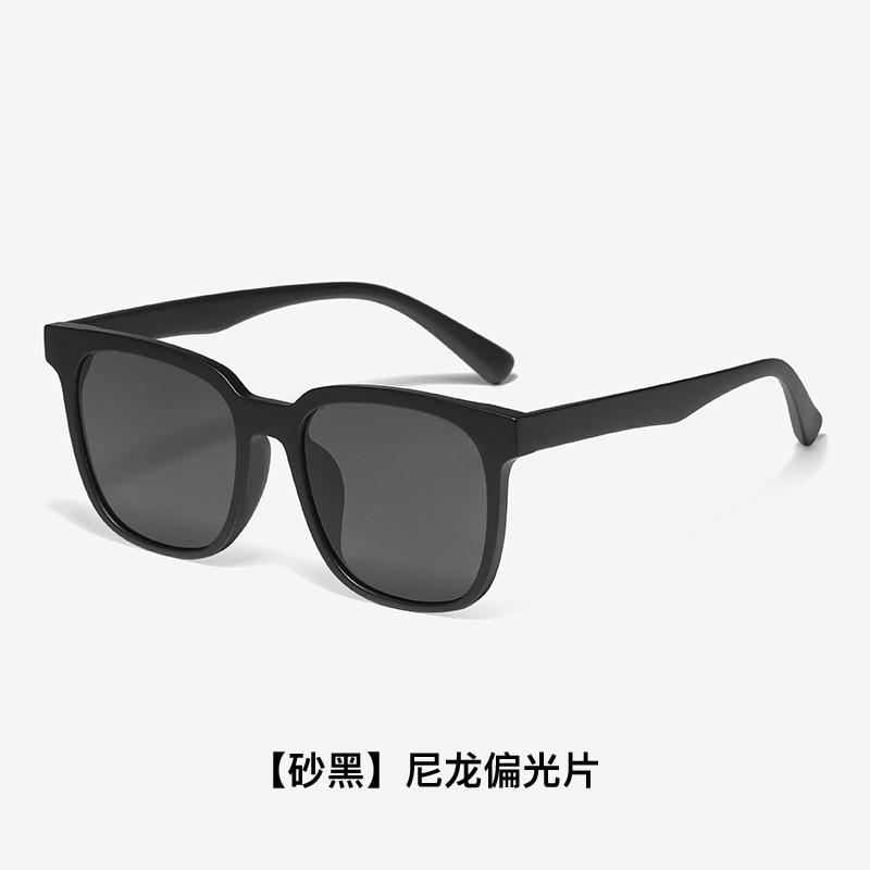 High-definition nylon polarized sunglasses for men, classic aviator glasses, UV protection driving sunglasses for women 1223-【Sand Black】Nylo