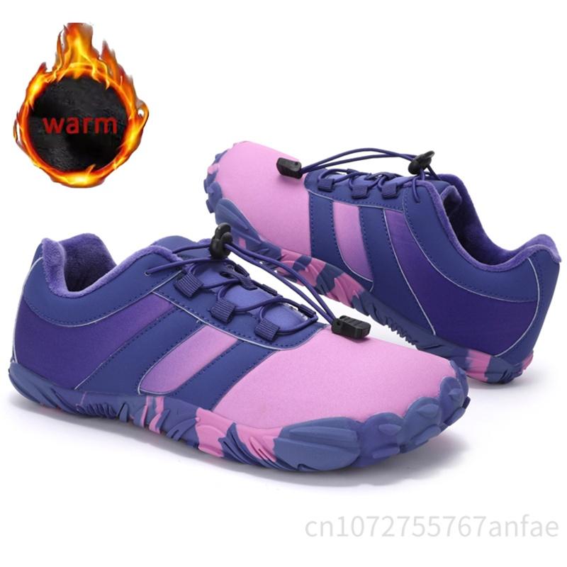 

Новые уличные треккинговые хлопковые туфли Босоногие хлопковые туфли Водонепроницаемые Легкие Нескользящие Пятипалые туфли для ходьбы Утепленные 36