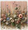 Floral Eucalyptus Shower Curtain, Creative Boho Wild Garden Bursting Into Flowers Vintage Botanic, Cloth Fabric Bathro