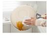 Titanium Ceramic Flat-Bottomed Non-Stick Stir-Fry Pan, Milk White, Wear-Resistant and Scratch-Resistant for Kitchen Use