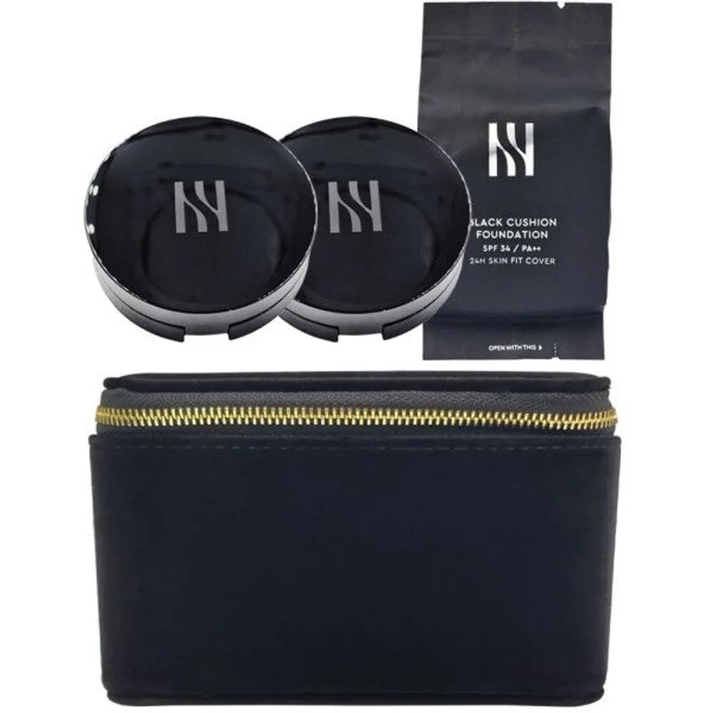 

HERA Black Cushion 15g 21N1 Vanilla (2 Main Products + 1 Refill) + 1 Cosmetic Bag