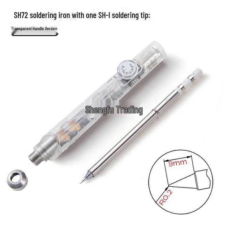 SH72 Mini Portable Soldering Iron 12V-24V, Non-slip Handle, 220-400℃ Temperature Control
