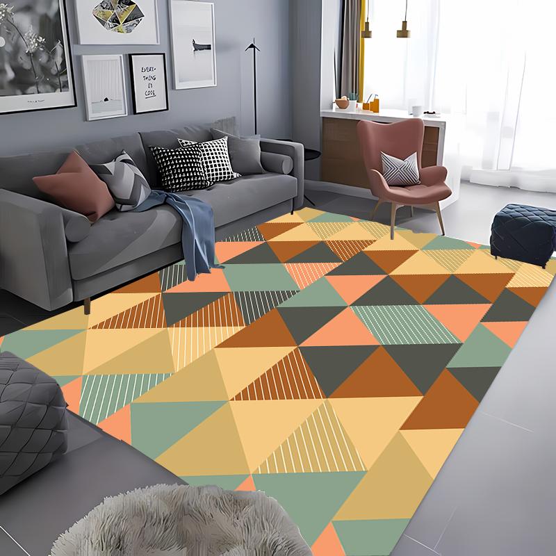 Creative Geometry Carpet for Living Room Bathroom Non Slip Mat Kitchen Balcony Doormats Bedroom Corridor Entrance Decorative Rug