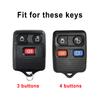 Silver Edge Fashion TPU Auto Remote Control Shell Fob Keyless Holder For Ford Escape Expedition Focus Fusion Mustang Explorer Navigator