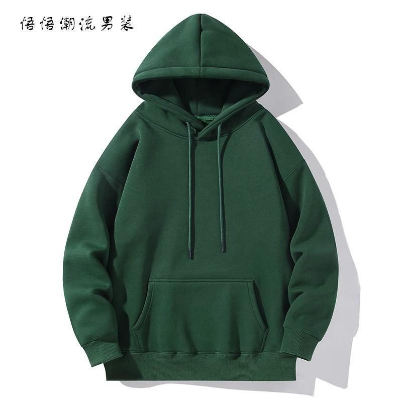 

Мужской свитшот с капюшоном, осенний, тонкий, уличный топ, бордовый, парное пальто 4XL зелёный