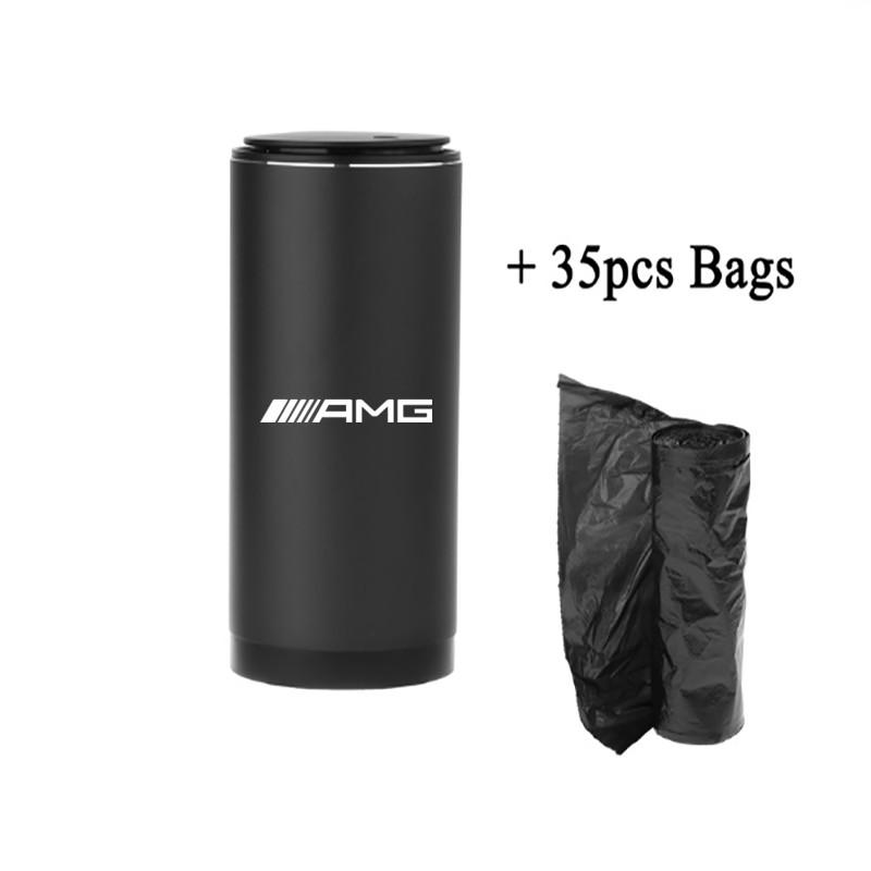 adrjhr1 2025 Hot Auto Trash Can Alloy Car Organizer Storage Bag Ashtray For Mercedes Benz W212 W204 W211W168 W213 W205 W210 W124 Accesso