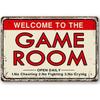 Retro Gamer At Work Metal Tin Sign Vintage Wall Art Poster for Game Room Café Garage Club Bar Pubs Iron