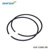 Set Segmenți Piston 61X-11603 STD Pentru Yamaha Jet Ski Waverunner Sj700 Ra700 Ext1100 61X-11603-00 81mm