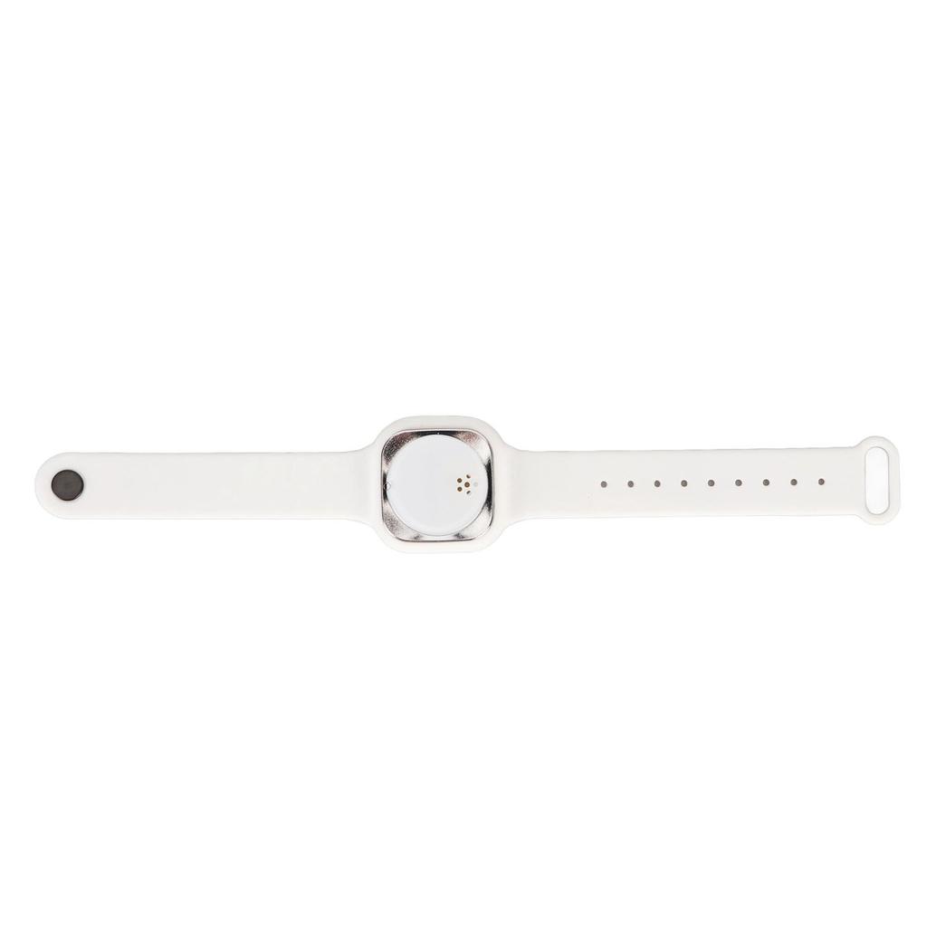 Ultrasonic Repellent Bracelet Watch with Clock Function USB Rechargeable Waterproof Repeller Wristband White