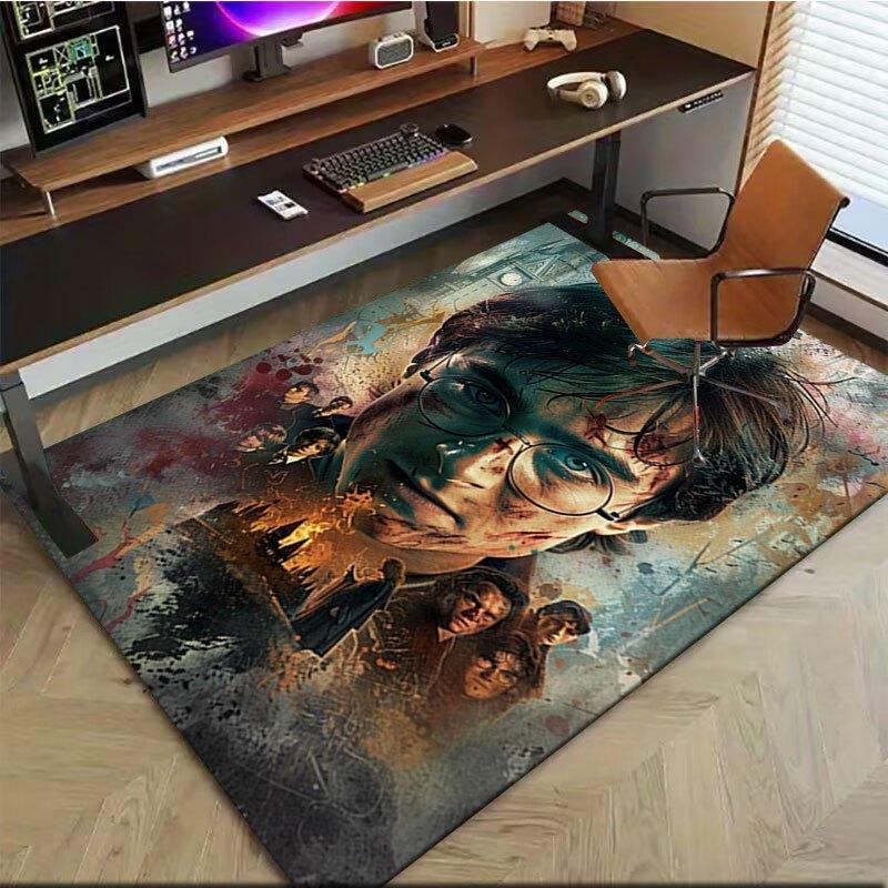 Harry Potter and the Deathly Hallows Part 2 Poster PrintOffice Mat Home Decor Office Rugs LB89
