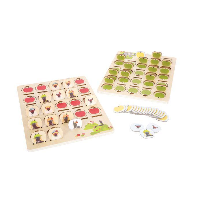 Jeu de société - small foot - qui suis-je 4 friends - bois - multicolore - 2en1