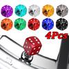4Pcs/set Aluminum Dice Tire Valve Caps Dice Car Wheel Tire Valve Cap Tyre Rim Stem Airdust Covers for Car Truck Motocycle Bike Stem Caps1