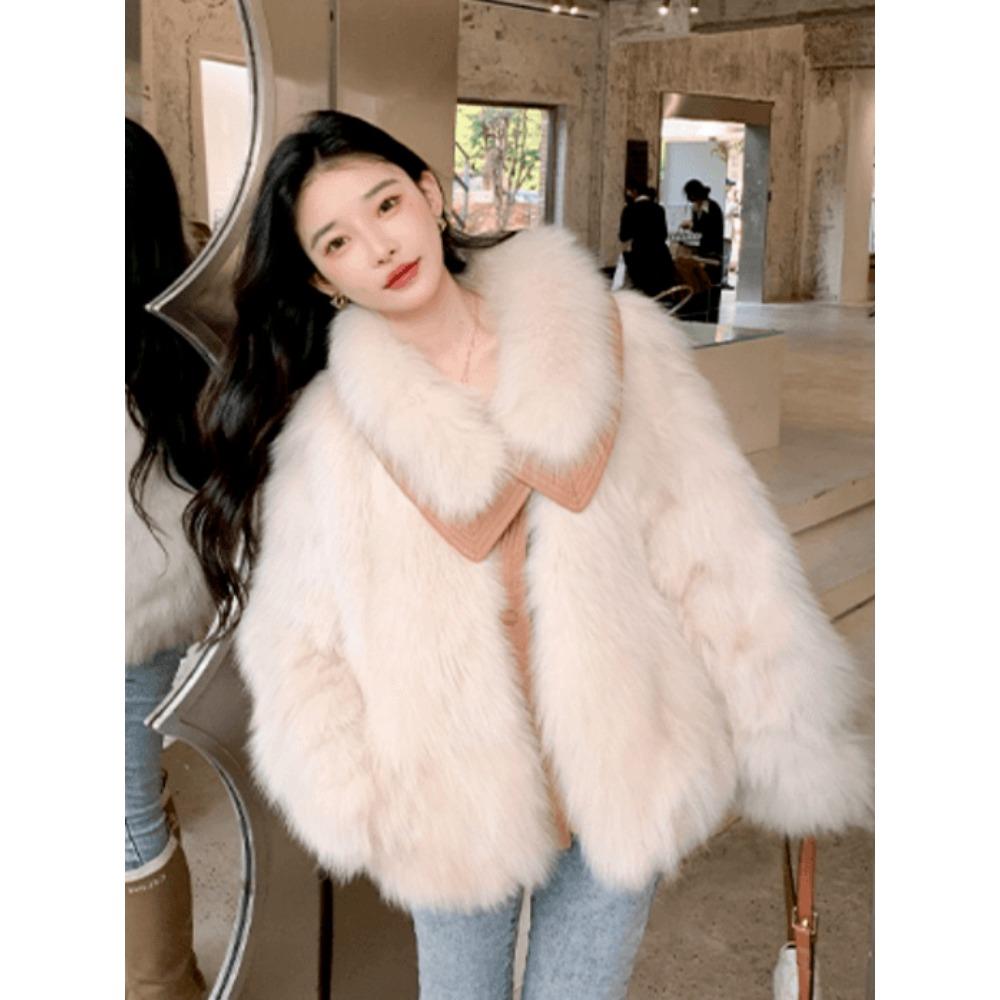 Premium Fur Coat Women's New Winter Plush Thickened Fur Coat Fluffy Foreign Gas Environmentally Friendly Foreign Gas Coat