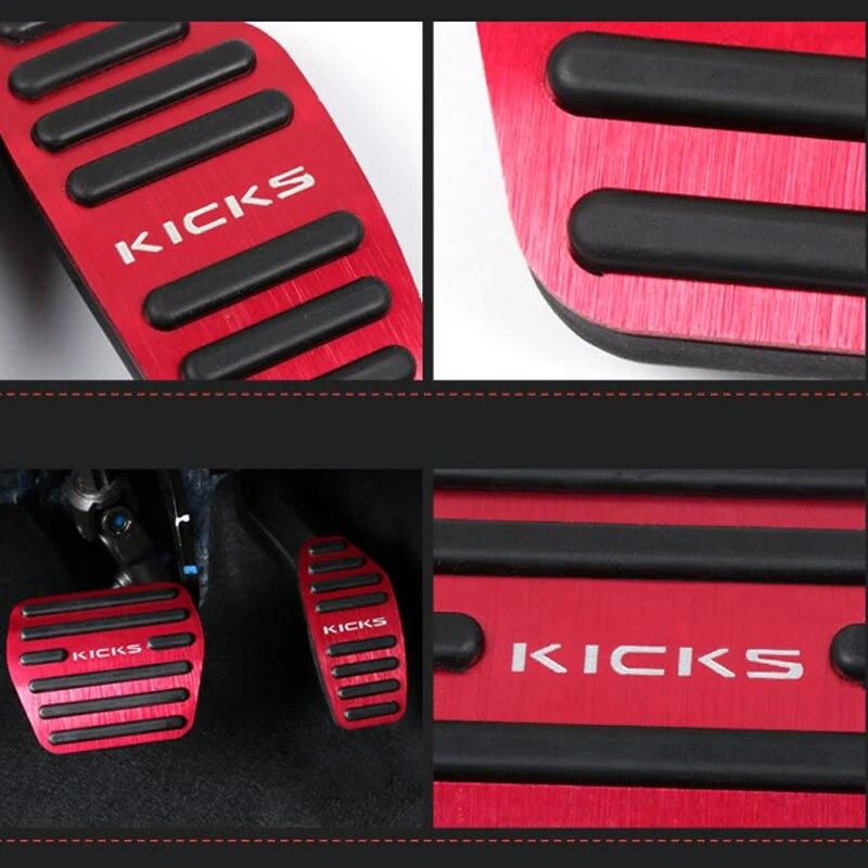 Car Foot Pedal Accelerator Fuel Brake Pedals Cover Pad For Nissan Kicks P15 2016 2017 2018    2022 Accessories