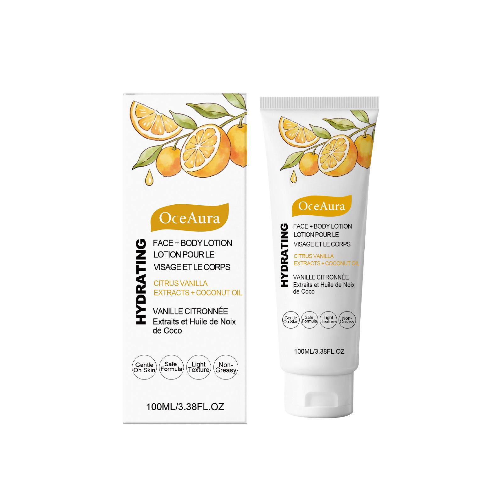 

OCEAURA Moisturizing Lotion: Daily Hydration & Softening, Refreshing, Lightweight, Non-Greasy Texture for Face & Body.