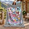 Lumea Dandys Pătură din Flanel cu Nume Personalizat Pătură Moale Caldă de Pluș Pătură Aruncată Cadou Personalizat pentru Familie Prieteni