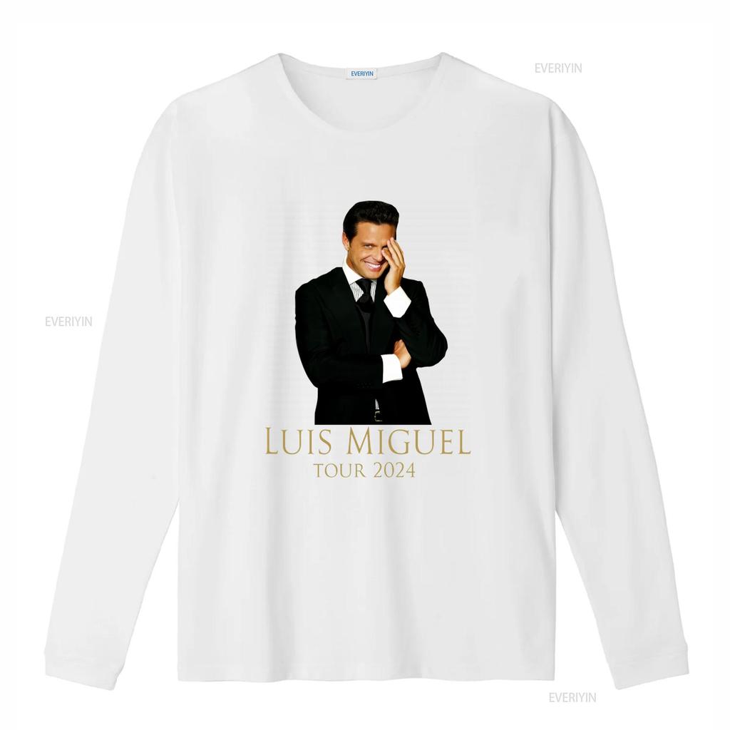 Luis Miguel Tour 2024 T Shirt Long or S Stylish Concert Merchandise for Fans Vintage Washed Comfortable Graphic Soft Unisex