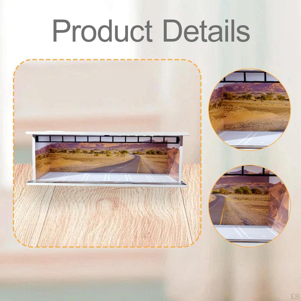 1/64 Modellauto Vitrine Schaukasten Organizer Garage Diorama Staubdicht Ornament Miniatur