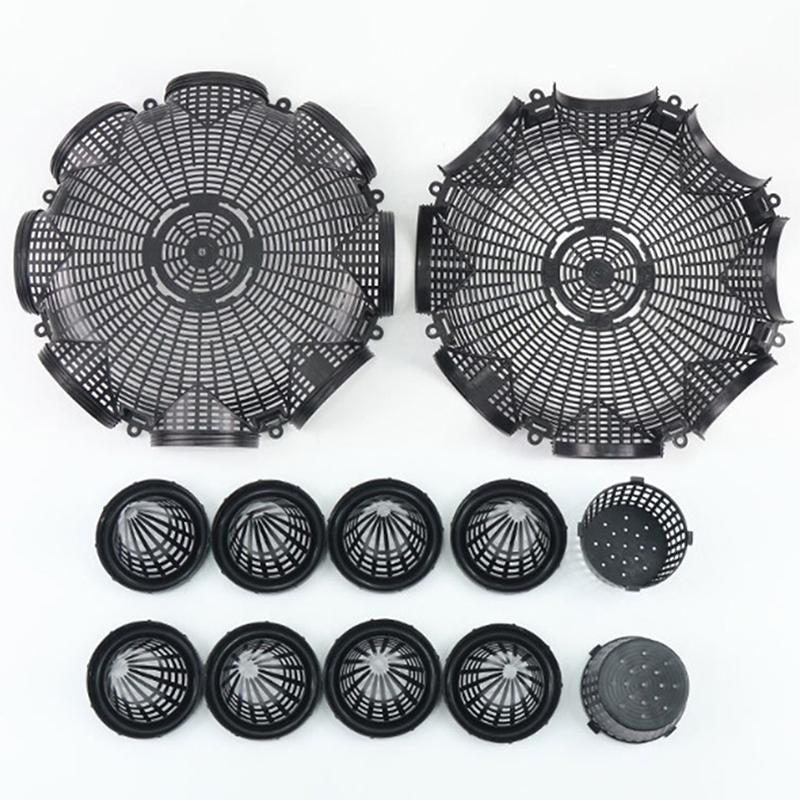 8 Holes Upgraded Catch Loach Lobster Yellow Eel Cage Outdoor Fishing Net Cage Plastic Shrimp Trap Cage With Counterweight Box