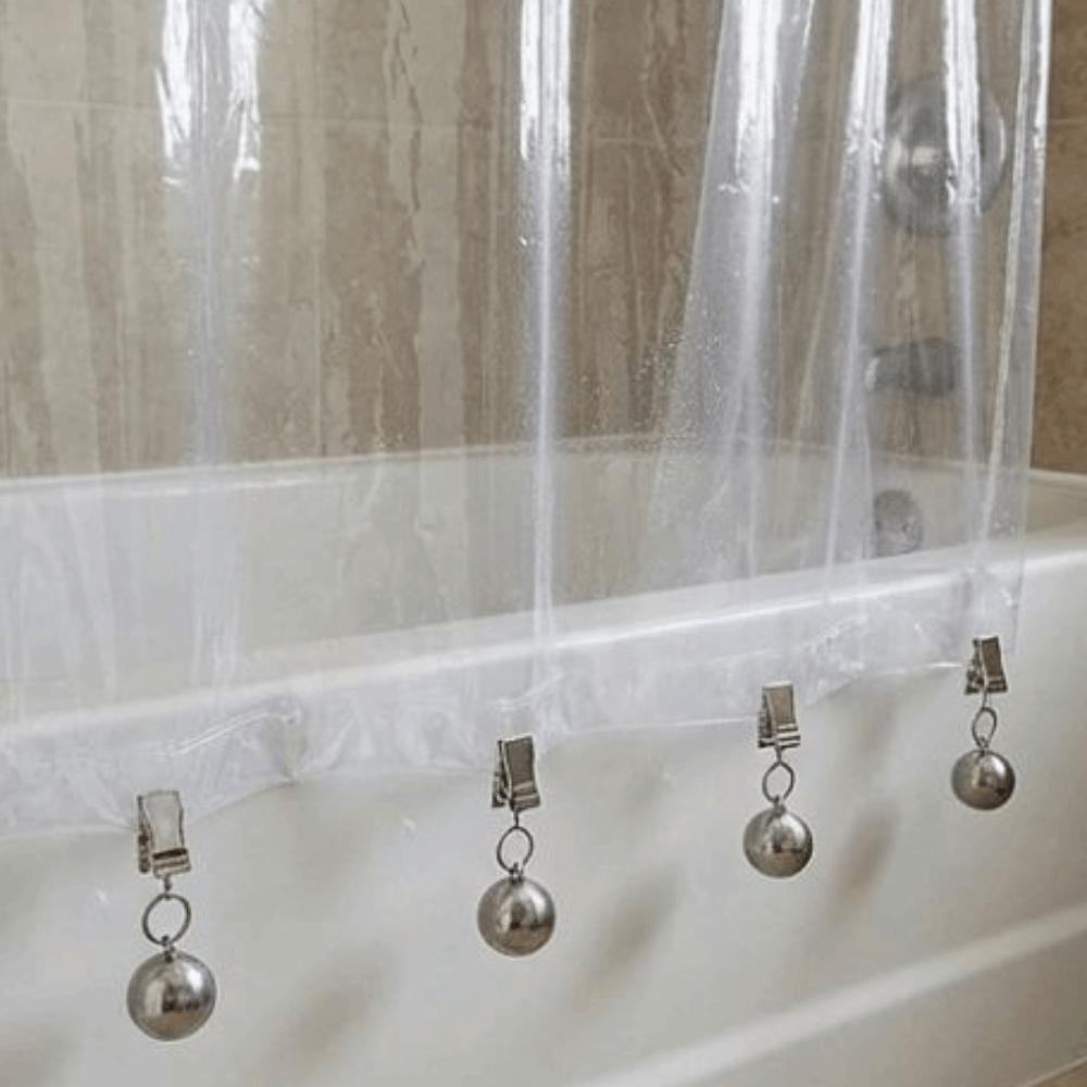4Pcs Rust Proof Outdoor Curtain Anchors Heavy Duty Curtain Stabilizer Fixing Ball Clips Home Use