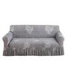 Pletené elastické potahy na pohovku s potiskem do obývacího pokoje se sukní Natahovací křeslo Pohovka Potah na rohy 1/2/3/4 sedadel