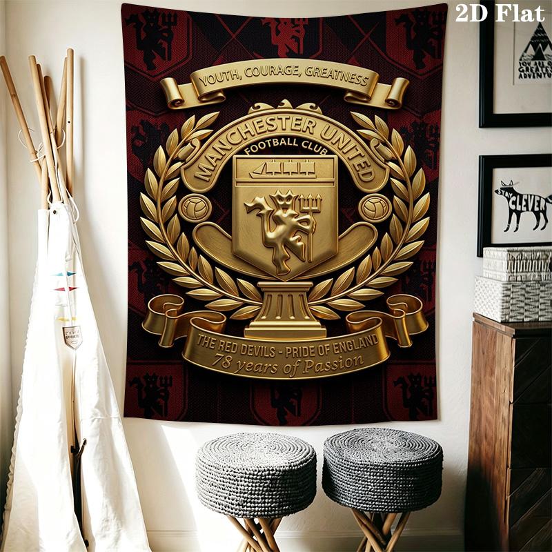 Manchester United Youth Courage Greatness Bedding 1 Duvet Cover 2 Pillowcase Without Core Soft And Comfortable Christmas Birthday Gift