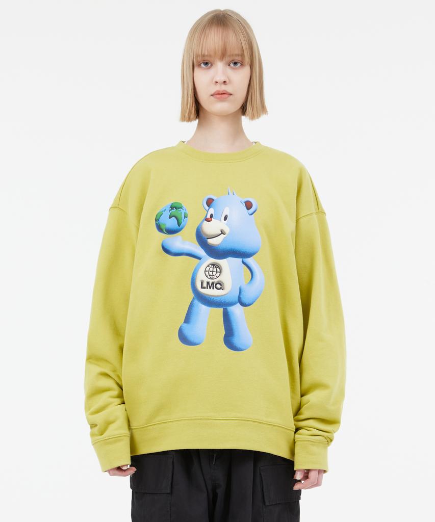 LMC 3D Bear Sweatshirt Light Olive