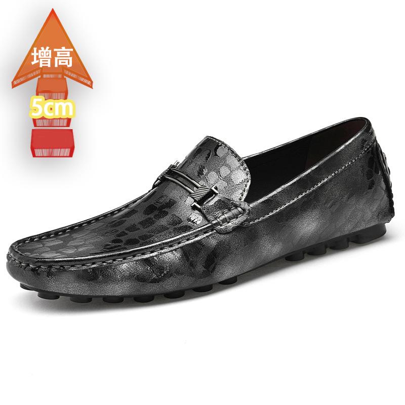 

Мужские туфли дуду из микрофибры с тиснением в горошек, увеличивающие рост на 5 см, повседневные дышащие туфли для ног, обувь для вождения, мужская обувь 47