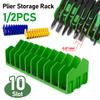 1/2pcs Plier Storage Rack Anti Slip Detachable Pliers Cutter Storage Rack With 10 Slots Wrench Organizer for Garage and Workshop