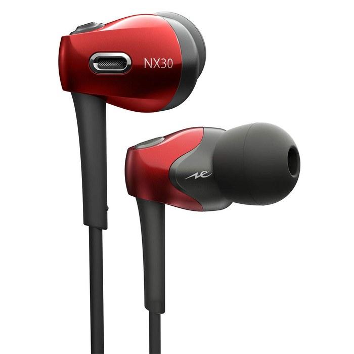 Radius HP-NX30 High-Resolution Earphones: NeEXTRA Series, FLW Driver, Wired, In-Ear (Red)