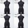 Stylish Women's PU Leather Body Harness Belt Adjustable Punk Gothic Waistband for Fashion Outfits