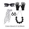 1950S Women Costume Gloves Scarf Retro for Holiday Outfit Festival Props