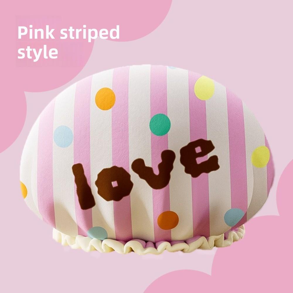 2PCS Comfortable Hair Protection Cap Reusable Bath Cap Practical Hair Caps  Shower Use