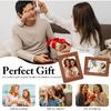 2 PCS Personalized Car Visor Picture Frame 4x6, Leather Car Photo Holder with Detachable Visor Clip, Magnetic Picture Frame for Refrigerator, Decor