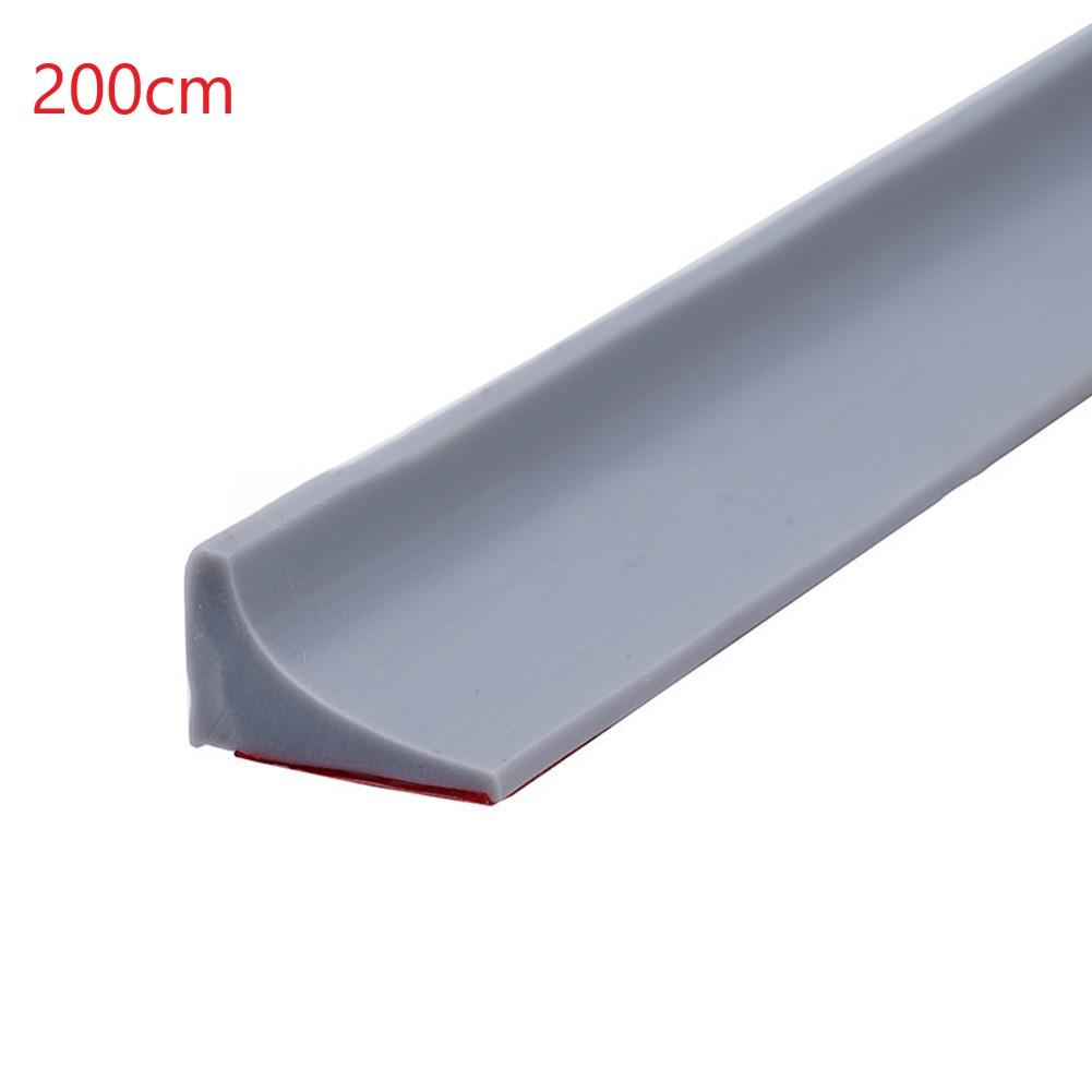 Silikonový těsnicí pásek pro koupelnové dveře, vodní bariéra, suchá a mokrá separace, ohýbatelný, pro pračku a sprchu