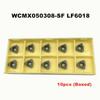 10 buc WCMX050208-SF Lamă U Drill Insert Carbură CNC WCMX pentru U Drill Inox
