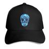Electric Blue Sugar Skull Baseball Cap Tactical Cap Horse Hat Luxury Cap Hiking Hat Unisex Womens