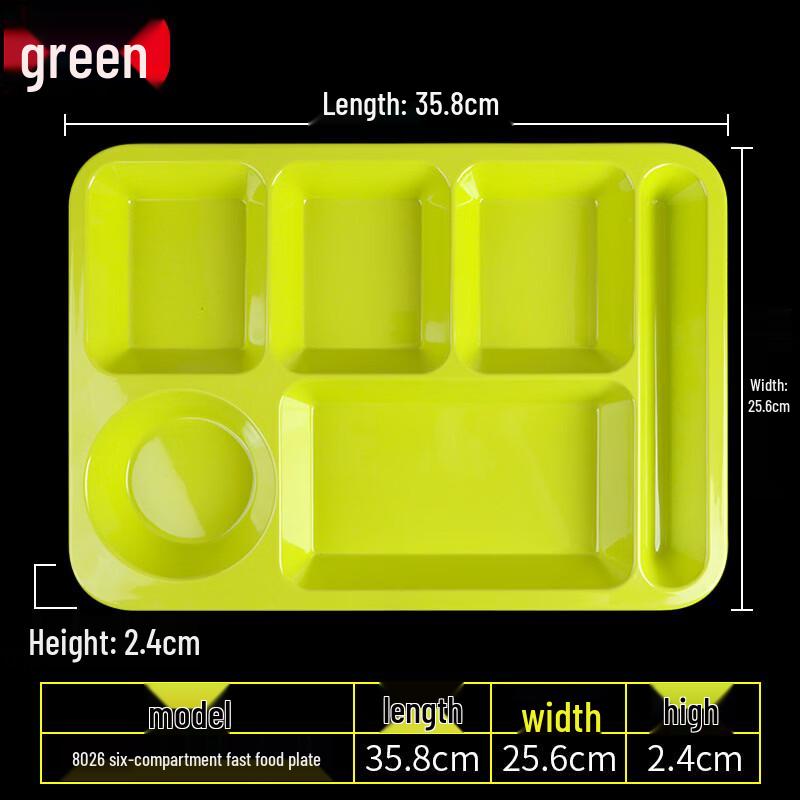 abay Imitation Porcelain Divided Meal Tray